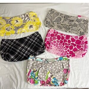Thirty-One Set of 5 Interchangeable 4 Hook Skirts for Hand Bag Floral‎ Butterfly